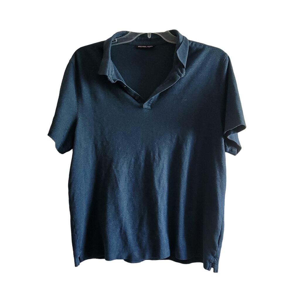 Michael Kors‎ Men Shirts  Size XL Color Blue Cotton Pullover Classic